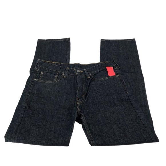 Levi's Blue Straight Mid-Rise Jeans | Made in Mexico - Picture 1 of 6